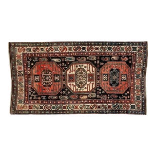 1920s N. West Persian Rug 4'5" X 8'1" For Sale