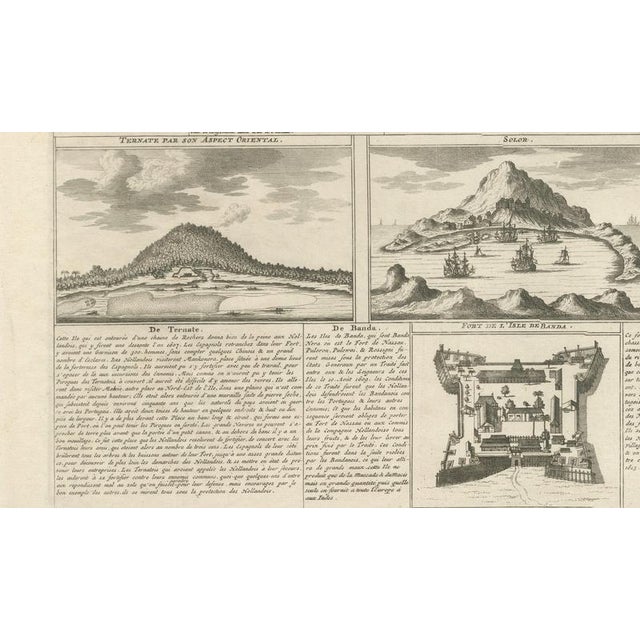 Paper Antique Dutch East Indies Forts Engraving from Voc Batavia, 1719 For Sale - Image 7 of 9