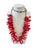 Rare vintage natural red coral branch necklace featuring genuine coral branches up to 2" long strung on a silver chain....