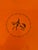 Orange Vintage Equestrian Hermes Orange Inspired Change Tray For Sale - Image 8 of 10