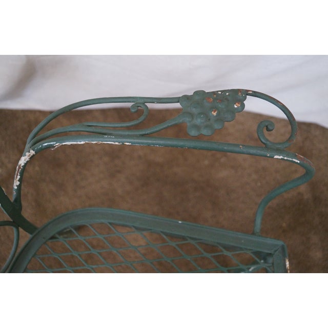 Salterini Iron Grape Vine Patio Chairs Set of 6 Chairish