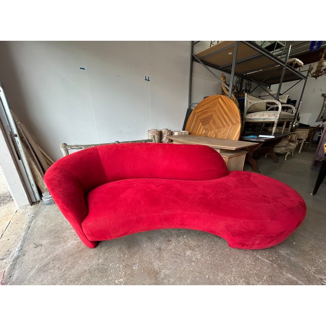 1980s Vladimir Kagan for Directional Attributed Serpentine Sofa For Sale - Image 10 of 12