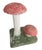 Vintage Concrete Mushroom Garden Sculpture – 19” Tall – Whimsical Double Toadstool For Sale - Image 4 of 8