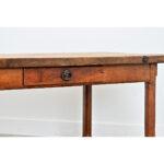 French 19th Century Oak Carpenter Table For Sale - Image 9 of 18