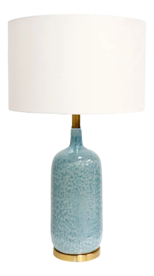 Pasargad Home Tucson Blue Table Lamp, H27"