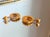 Vintage 1940s Mustard Yellow Bakelite Dangle Earrings With Scalloped Edge, A Pair For Sale - Image 9 of 13