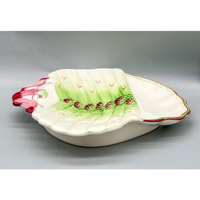 Traditional French Style Asparagus Plate For Sale In Houston - Image 6 of 8