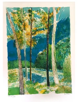 Guy Bardone - Original Handsigned Lithograph - Ecole de Paris Circa 1960