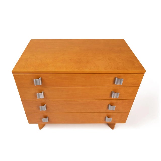 Eliel Saarinen for Johnson Furniture Company chests of drawers circa 1948. These seldom seen examples have sculptural...