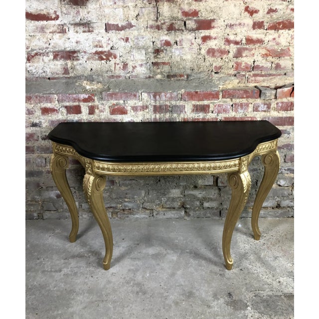 Louis XV Style Console in Wood, 1970s For Sale - Image 3 of 13