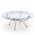 Maison Jansen Maison Jansen Mid Century Round Rams Head Glass Top Coffee Table For Sale - Image 4 of 7