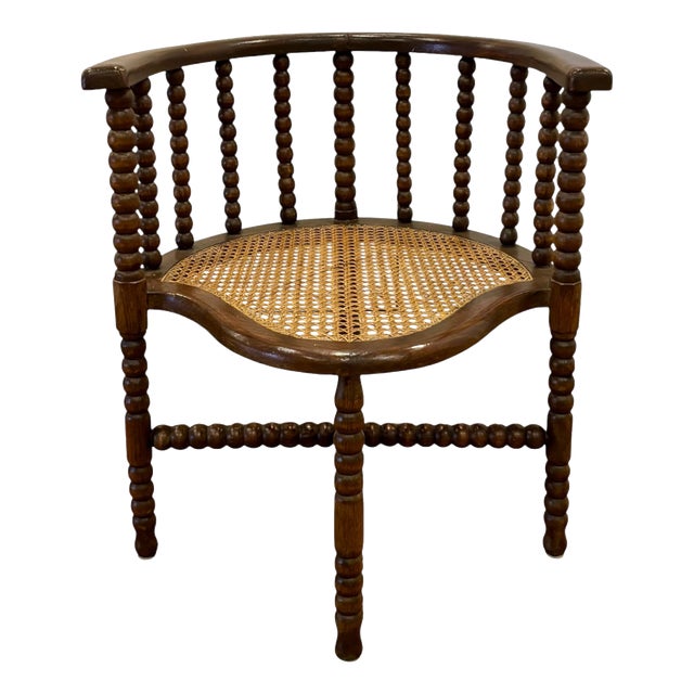 Bobbin Corner Chair, 1890 For Sale