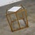 Chelsea House Jamie Merida Collection Iron Antique Gold Leaf Harlequin Side Table For Sale - Image 6 of 18