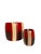 Handcrafted Wood Bowls Set Of 2 Wenge/Ash/Red Epoxy Artist Signed Condition: good pre-owned, as shown on the pictures....