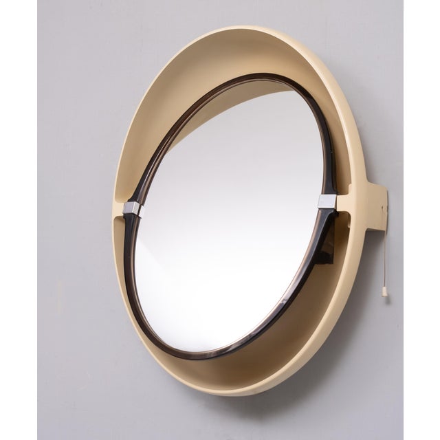 Plastic Space Ace Oval Shaped Back Lid Mirror from Allibert, 1970s For Sale - Image 7 of 11