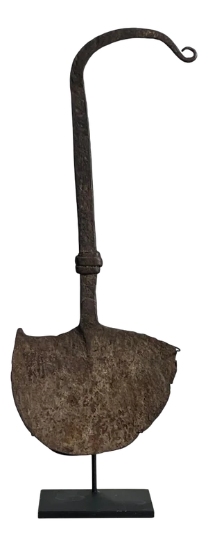 Antique 19th Century Nigerian Forged Iron Hoe Currency