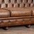 20th Century Brown Leather Chesterfield Sofa and Two Club Chairs From Denmark (Set of 3) For Sale - Image 9 of 14