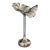 Vintage Sculptural Silver-Plated Flower Form Candlestick or Bud Vase, Bacillar For Sale