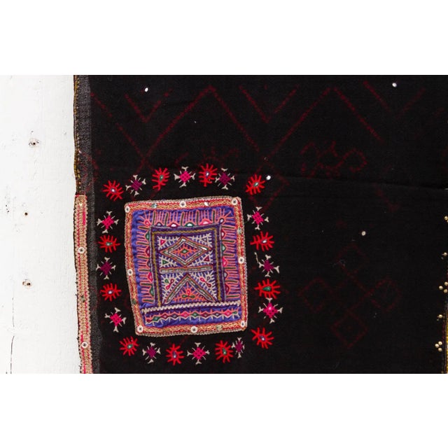 Vibrant Large Rabari Embroidered Throw For Sale - Image 4 of 10