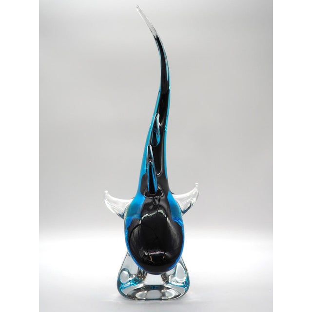 Glass Glass Sculpture Shark, Färe Marcolin, Ronneby Sweden For Sale - Image 7 of 15