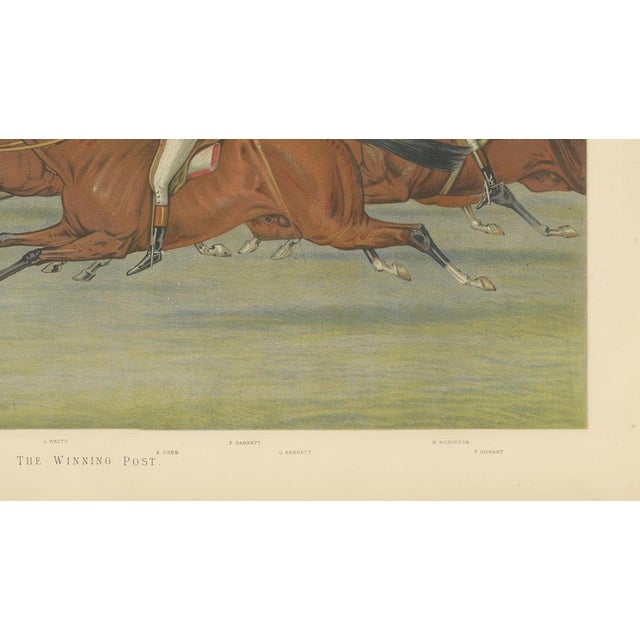 Vincent Brooks, Vanity Fair Winning Post Horse Racing Finish, 1888, Print For Sale - Image 6 of 9
