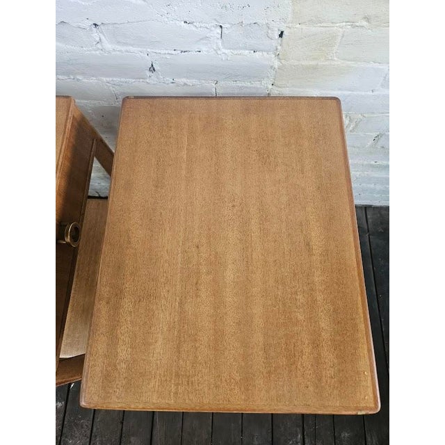 1950s Pair of Edward Wormley for Dunbar Night Stands For Sale - Image 12 of 13
