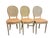 French Vintage French Louis XVI Style Oval Cane Back Dining Chairs, Set of 6, C. 1970s For Sale - Image 3 of 17