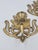 Elevate your space with this striking pair of vintage mid-century solid brass wall sconces, showcasing a beautiful blend...