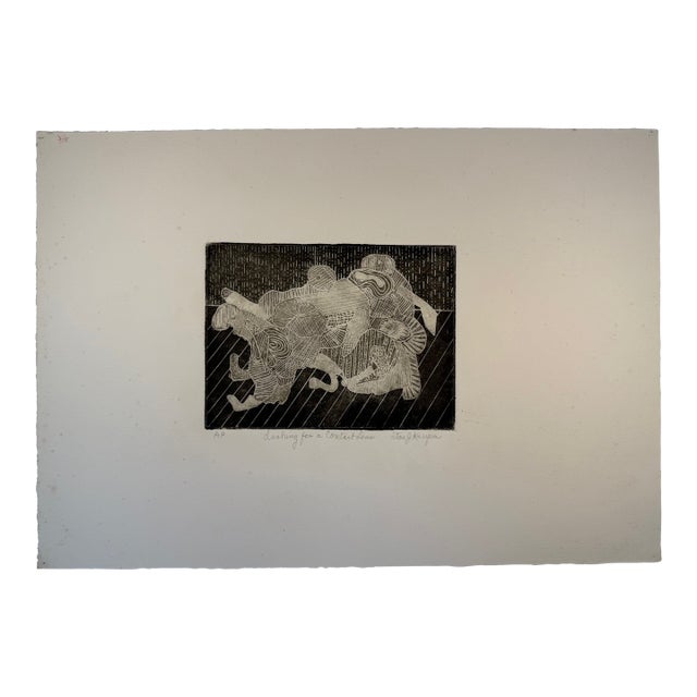 Late 20th Century "Looking for a Contact Lens", Stanley J. Krupa, Artist Proof, Print on Paper For Sale