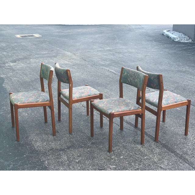 1970s Vintage J L Moller Teak Dining Chairs- Set of 4 For Sale In Miami - Image 6 of 13