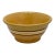 Nice Antique Thick & Heavy 9.25 Inch Brown & White Banded Yellow Ware Kitchen Batter Mixing Bowl Late 1800s For Sale