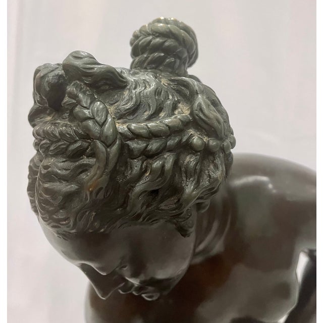 19th Century French Bronze Figure "Venus Emerging From the Bath" After Allegrain - 33" Tall For Sale - Image 12 of 18