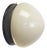 Vintage Industrial Beige Opaline Glass, Grey Metal and Bakelite Sconce For Sale