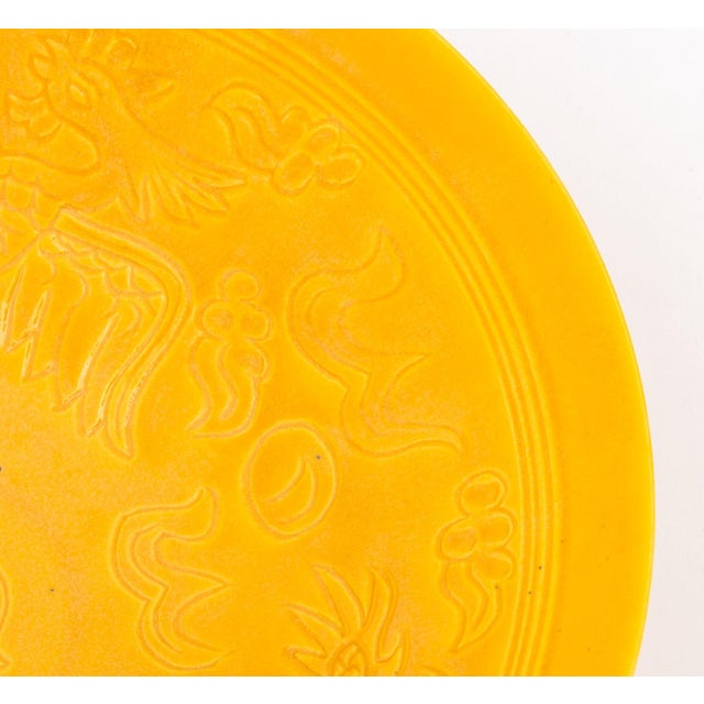 Late 20th Century Chinese Dragon and Phoenix Motif Porcelain Bowl For Sale - Image 5 of 8