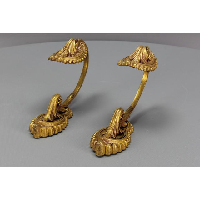 Early 20th Century French Bronze Curtain Tiebacks, 1890s, Set of 2 For Sale - Image 9 of 18