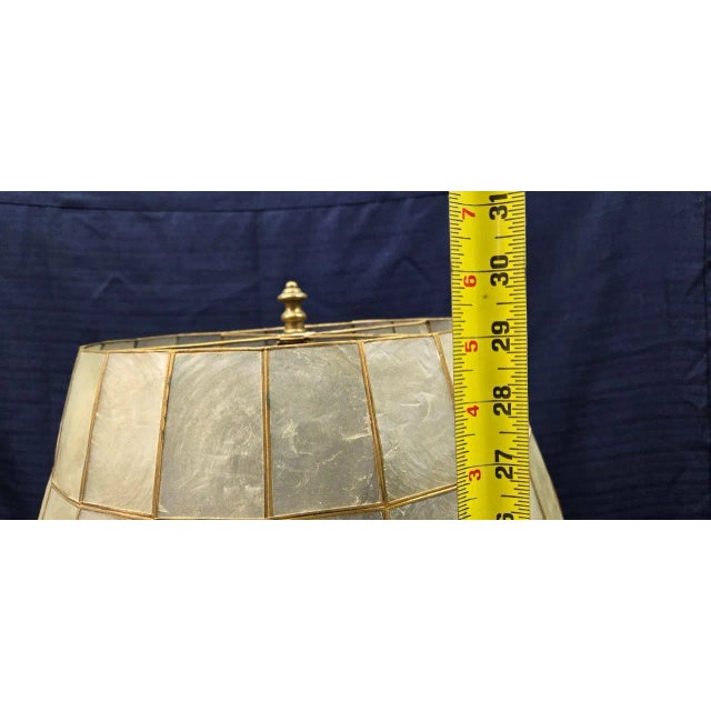 Gold Visual Comfort and Co. Metal Table Lamp With Sturdy Shade For Sale - Image 8 of 11