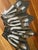Silver Vintage 1980s Jean-Marie Patois "Esotismo" Flatware Set - Service for 4 With Original Signed Pouches - 12 pcs For Sale - Image 8 of 11