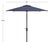 Athens 7.5 Ft Square Crank Umbrella, Navy With White Understripe For Sale In Philadelphia - Image 6 of 7