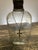 Handmade Crystal Cross Assemblage Sculpture on Embossed Clear Glass Flask For Sale In Tampa - Image 6 of 7
