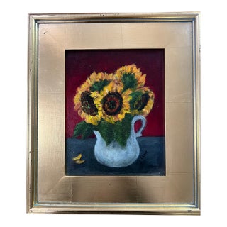 16 X 14 Acrylic Still Life, Signed and Framed For Sale