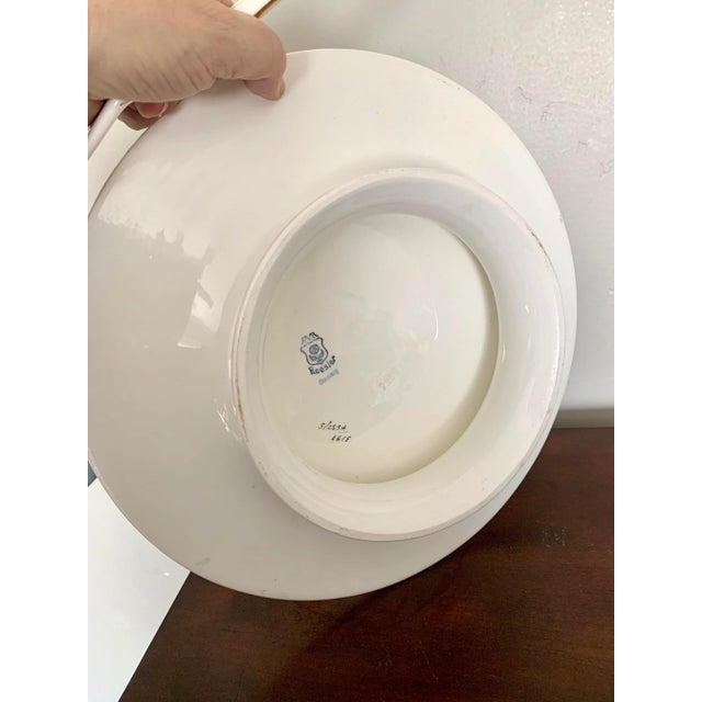 Vintage German Roesler Gilt Cake Platter and Porcelain Server Set For Sale In San Diego - Image 6 of 7