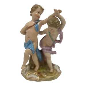 Antique Meissen Porcelain Model of 2 Dancing Figures Circa 1815