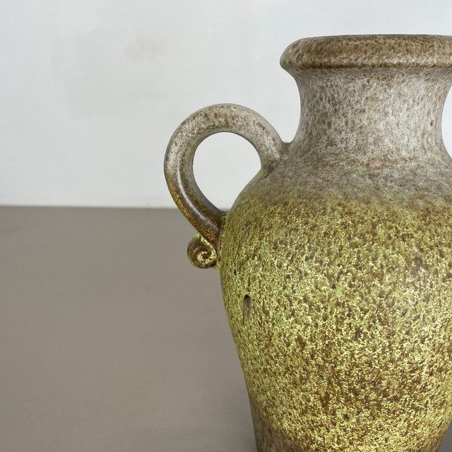 1970s Pottery Fat Lava Vases from Scheurich, Germany, 1970s, Set of 2 For Sale - Image 5 of 18