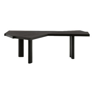 Wood Stained Black Ventaglio Table by Charlotte Perriand for Cassina For Sale