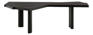 Wood Stained Black Ventaglio Table by Charlotte Perriand for Cassina