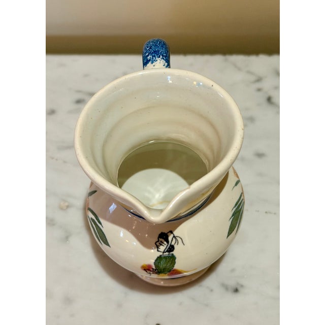 Ceramic Vintage Henri Quimper Small Pitcher For Sale - Image 7 of 9