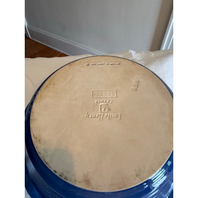 Vintage Emile Henry Ceramic Pie Plate For Sale - Image 4 of 5