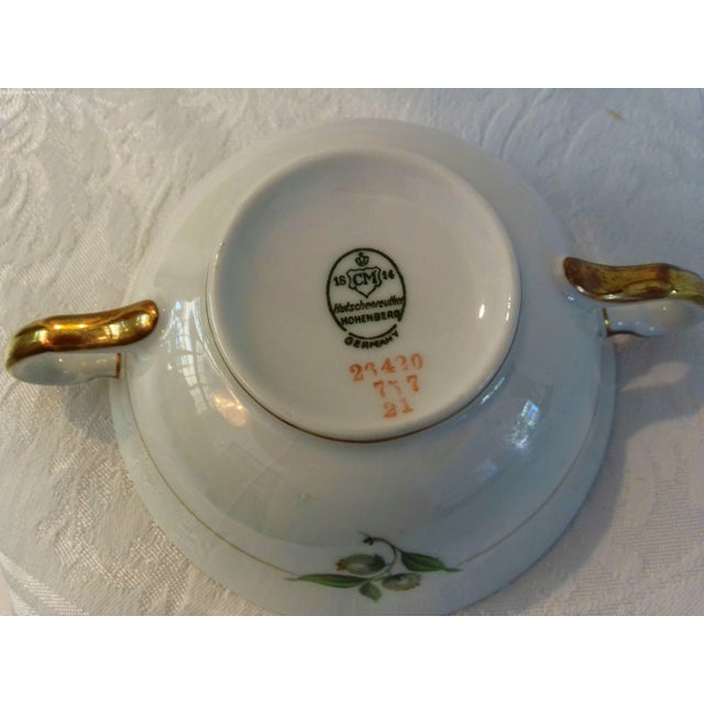 White Mid-Century Hutschenreuther German Consume Bowls, Set of 8 For Sale - Image 8 of 8