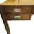 Wood Vintage Burlwood Campaign Style Writing Desk For Sale - Image 7 of 8