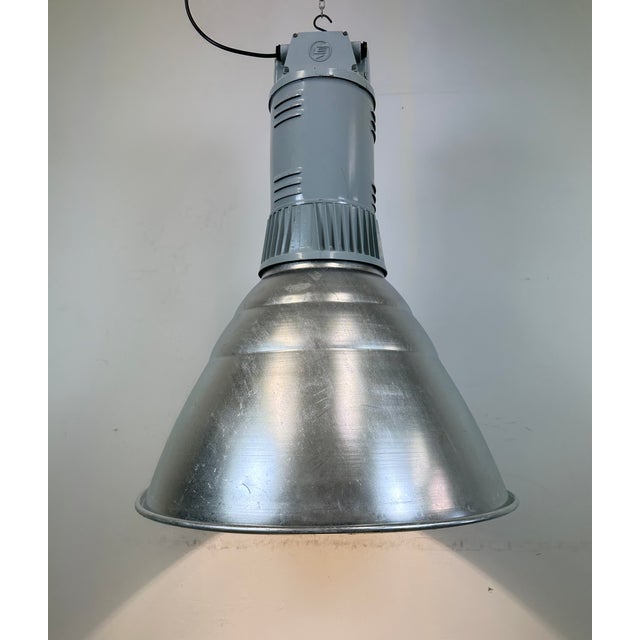 Large Industrial Aluminium Pendant Light from Elektrosvit, 1960s For Sale - Image 11 of 18